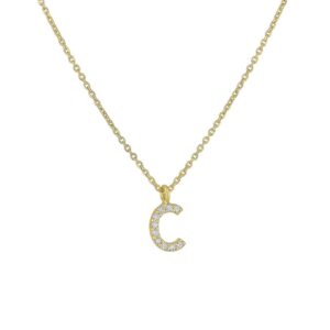 collana iniziale Iniziale Oro e Diamanti