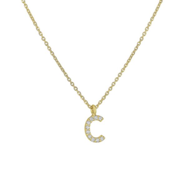 collana iniziale Iniziale Oro e Diamanti